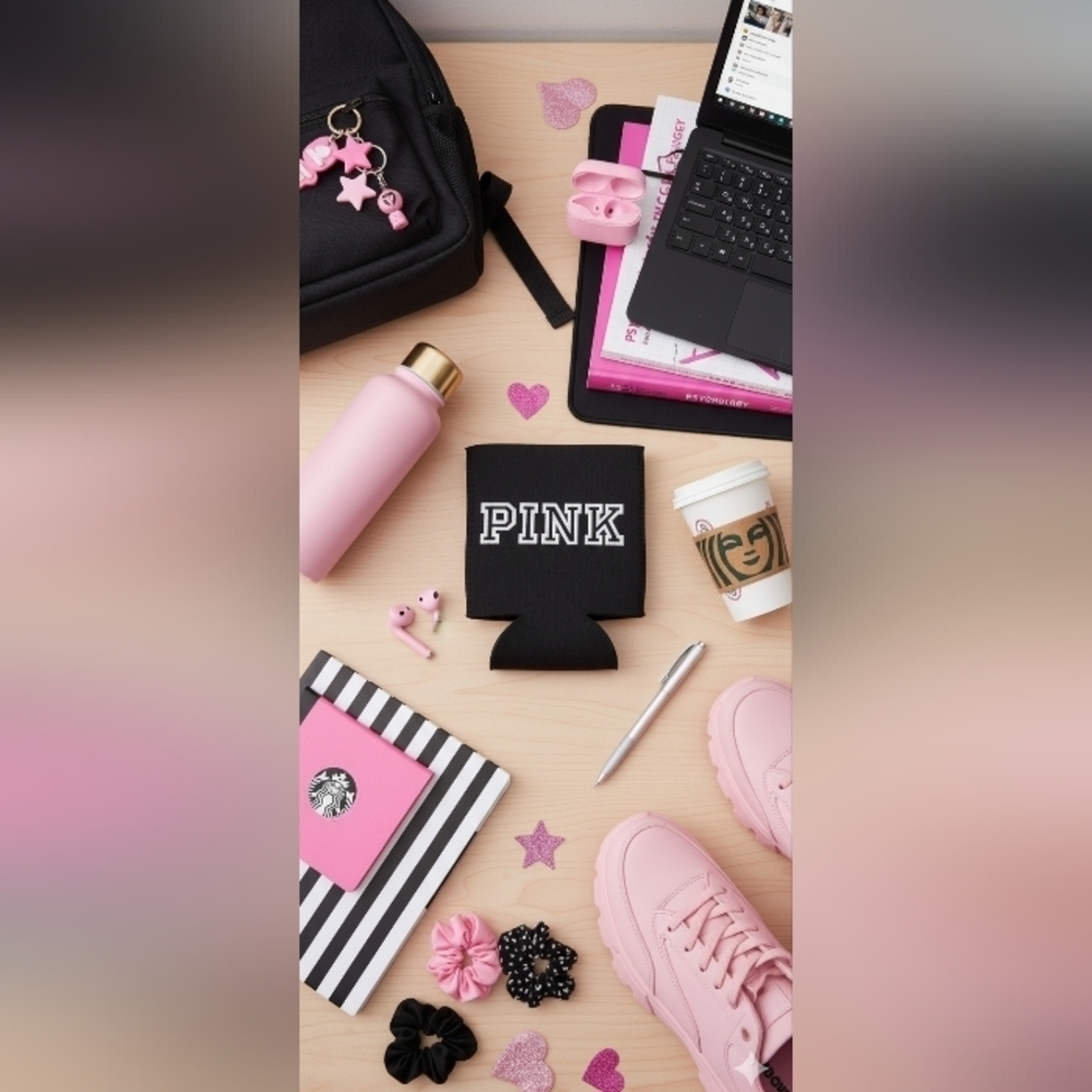 Victoria's Secret PINK Black Drink Holder Y2K Era